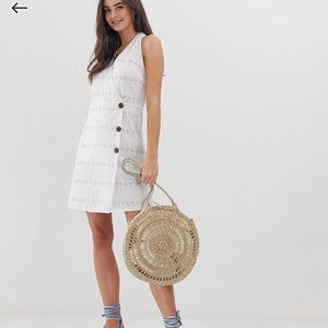 ASOS Design Tall Wrap Halter Mini Sundress
